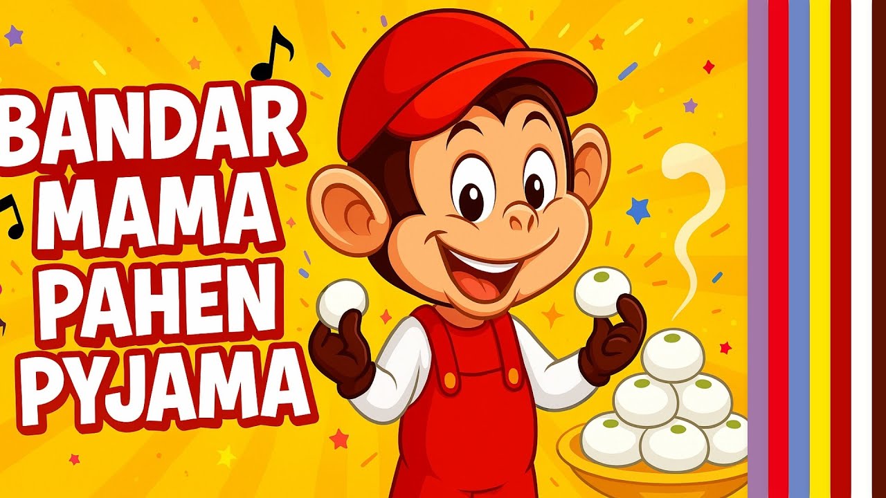 🔴 बन्दर मामा पहन पजामा दावत खाने आये | Bandar Mama Pahan Pajama Dawat Khane Aaye | RainbowTV