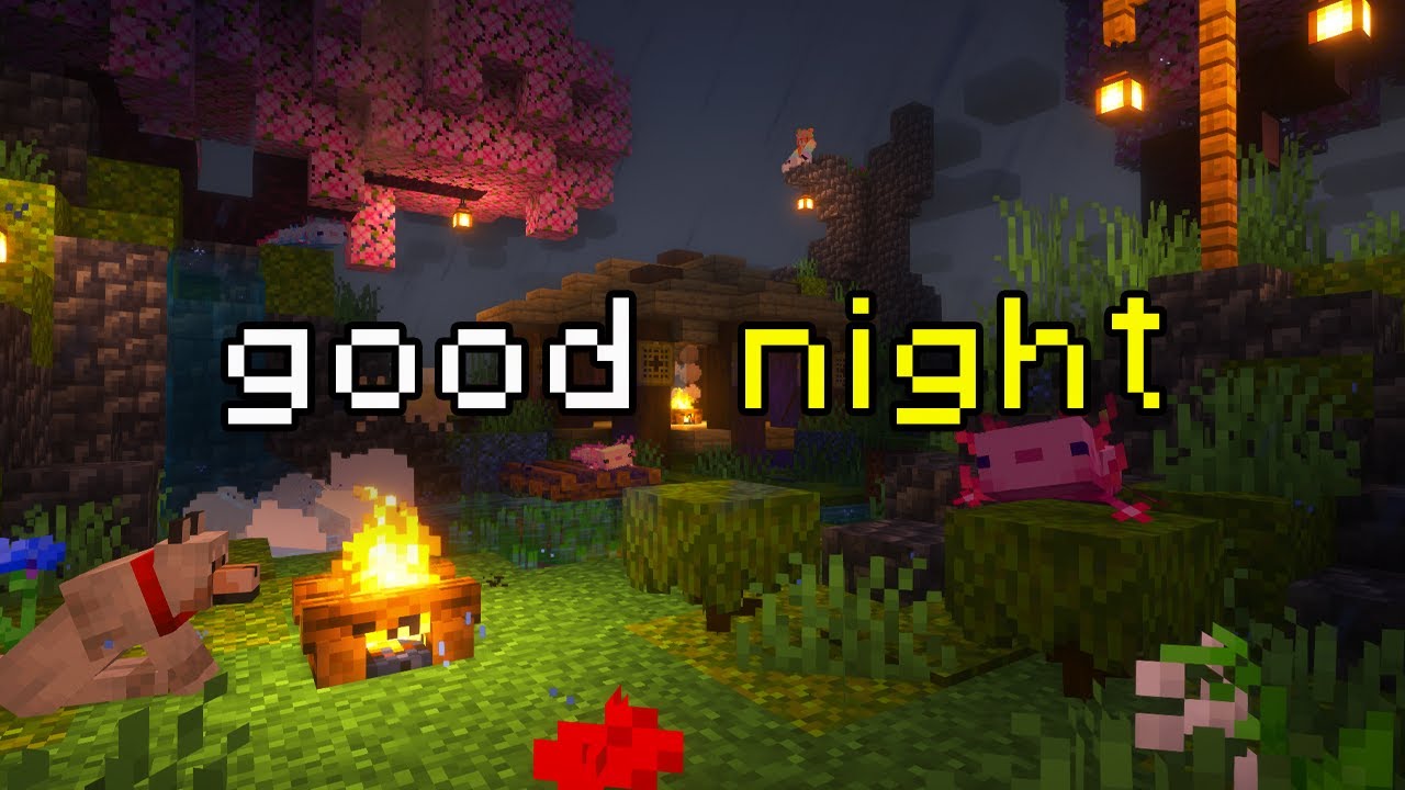 time to sleep, you're done for today... (minecraft ambience) - YouTube