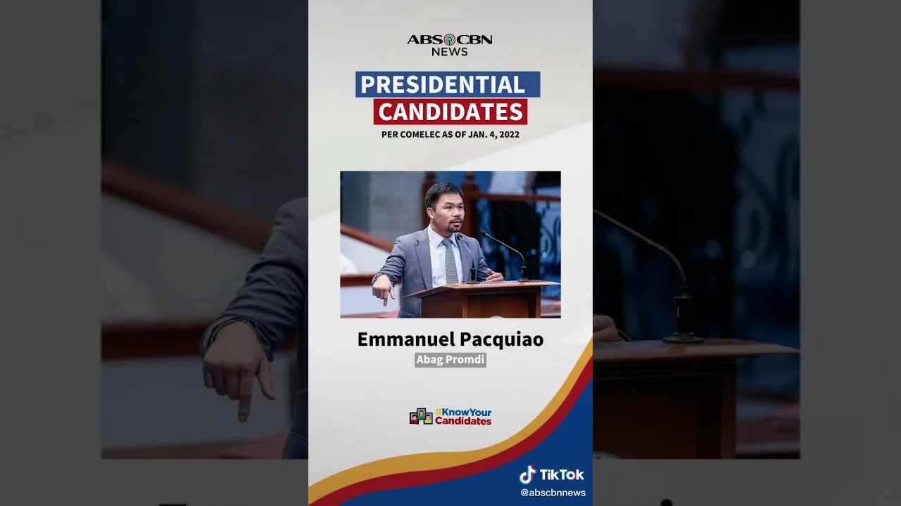 #Halalan2022 Presidential candidates | ABS-CBN News