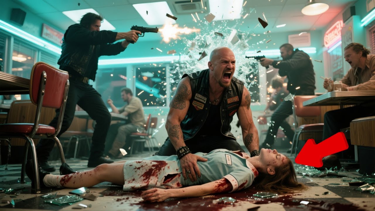 "GET DOWN!" Waitress Took the Bullet Meant for Him—Hells Angels’ Reaction Shocked Everyone Inside