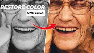 Use Photoshop Filter to Restore BLACK AND WHITE Photos screenshot 4