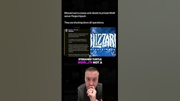 Blizzard cracks down again. Project Epoch RIP