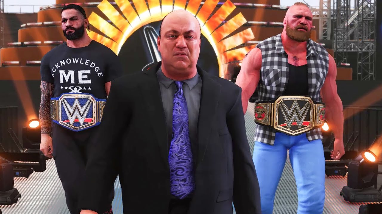 WWE 2K19 'Paul Heyman Team' Special Gameplay | WWE 2K19 Brock Lesnar & Roman Reigns TEAM-Up Gameplay