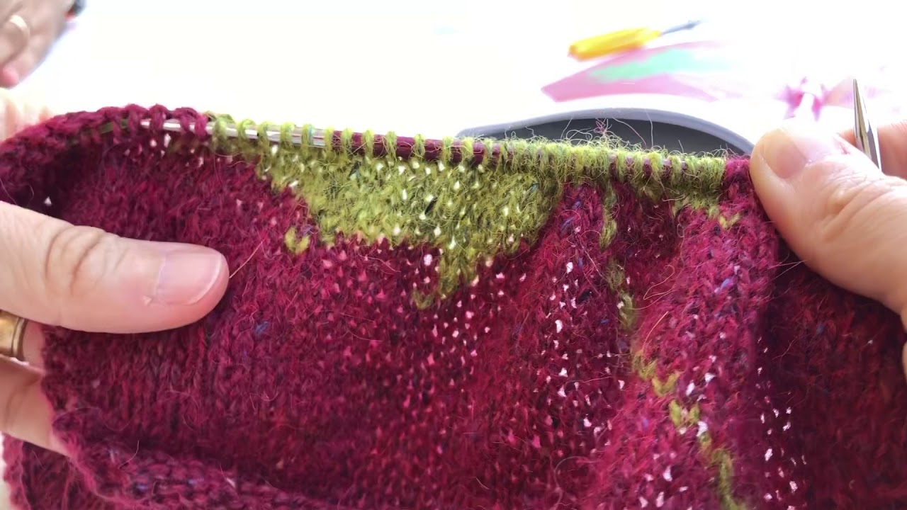 Cómo tejer técnica Intarsia