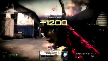 Modern Warfare 2 - Nice No-Scope Kill Scrapyard [Intervention]