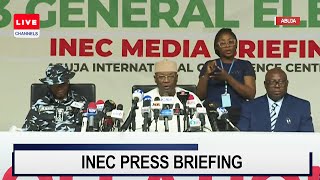 Download Lagu INEC Holds Briefing On Last-Minute Preparations Ahead Of 2023 General Elections | Live MP3