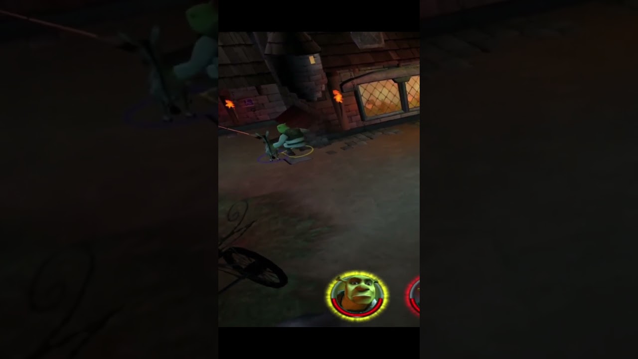 shrek, donkey, fiona and lil red take a rorschach test 