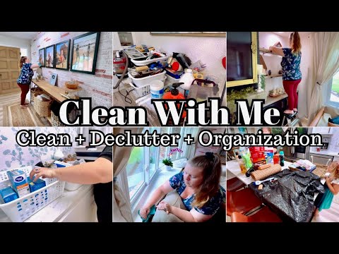 Complete Disaster Cleaning Decluttering & Organizing / Mom Life Cleaning Motivation / clean with me