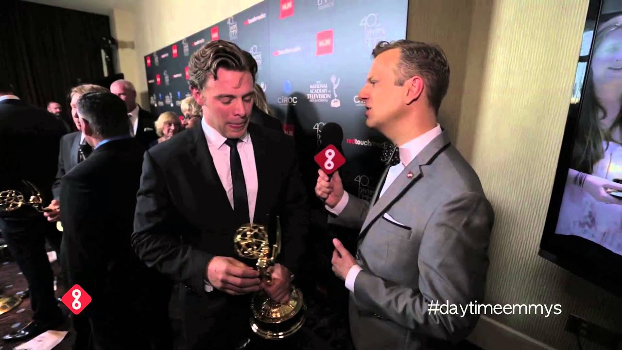 Billy Miller After His Win at the 2013 Daytime Emmys