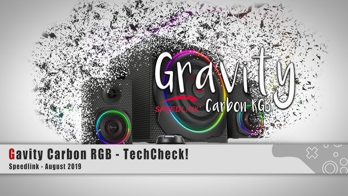 unboxing SPEEDLINK GRAVITY CARBON RGB 2.1 +SOUND TEST INFO GAMING PC  SUBWOOFER - YouTube