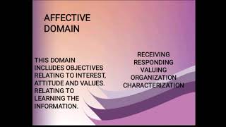 3 DOMAINS OF LEARNING