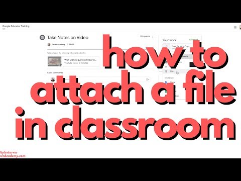 How to Submit Google Drive Files to Assignment in Google Classroom