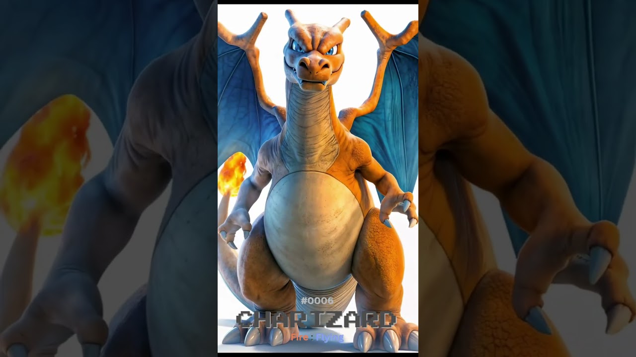 Realistic Gen 1 Pokémon Trio 