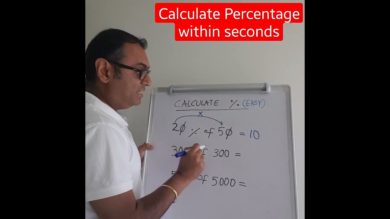 Calculate percentage within seconds 