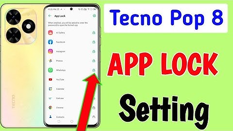 How To App lock In Tecno Pop 8/Tecno pop 8 App lock setting/Tecno Pop 8 me App lock kaise lagaye