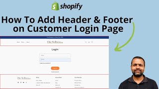How to Add Header and Footer to Shopify Customer Login & Registration Pages | Shopify Tutorial
