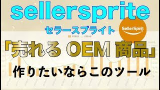 sellersprite（セラースプライト）「売れるOEM商品」を作りたいならこのツールを使え！