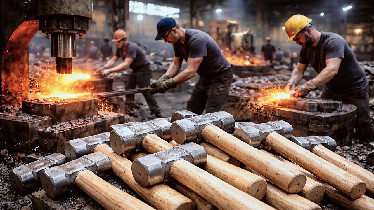 Incredible Forging Process Of Hammer Tool Making Factory | Amazing ...