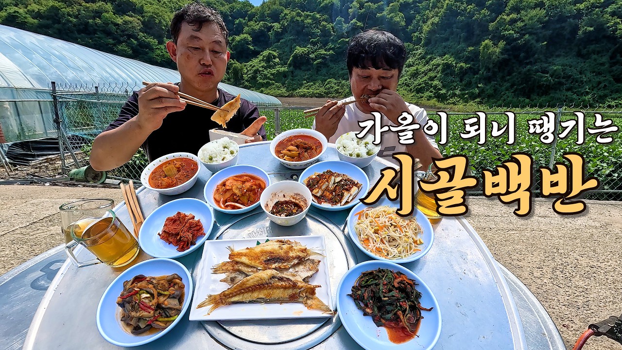 가을철 농작물 구경하고 시골식 "옥돔구이 백반" 먹어요
