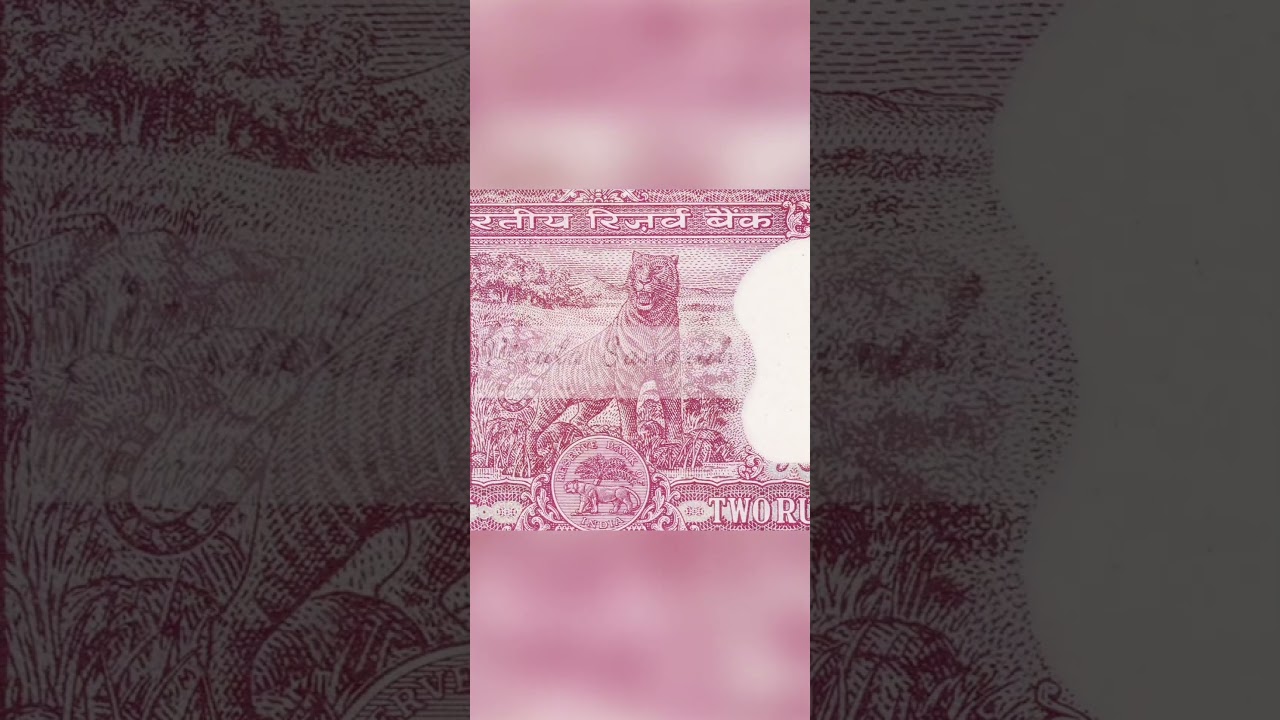 Different Vignette on Two Rupees Banknotes issued by RBI 