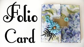 Folio Card | Card Set Folio Tutorial...great last minute gift idea!
