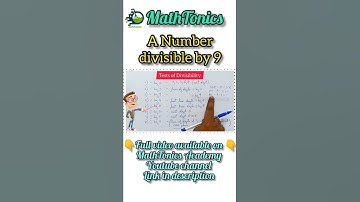 Number divisible by 9 | Divisibility Rules | Quantitative Aptitude Tricks | Math Shortcuts |#shorts