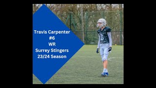 Travis Carpenter WR Highlights Surrey Stingers 23/24