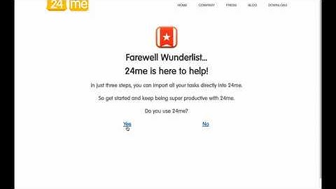 Import your tasks from Wunderlist to 24me