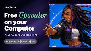 Free Local Image Upscaler: Your computer. Your AI. Zero subscriptions. (Studio Desktop)