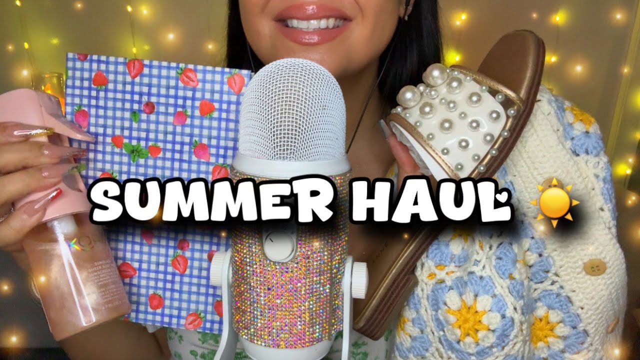 🌞 HUGE Summer Haul ASMR 🛍️ | Clothing, Makeup & Shoes Galore!