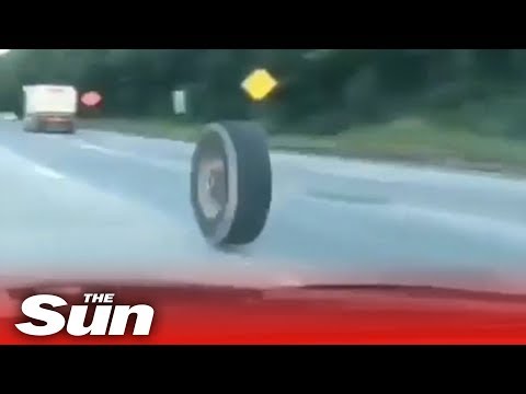 Runaway wheel smashes into incoming traffic in New Jersey