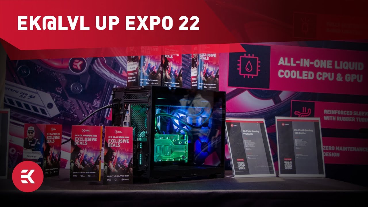 100 Custom LiquidCooled Gaming PC LAN Arena! 🚀 LVL UP EXPO 2022