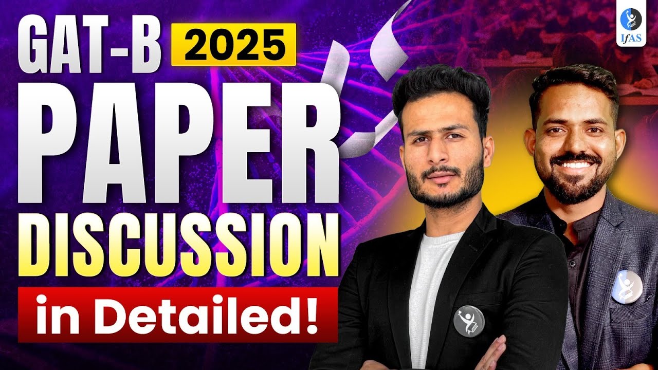 GAT B Answer Key 2025 LIVE Paper Analysis & Solutions!