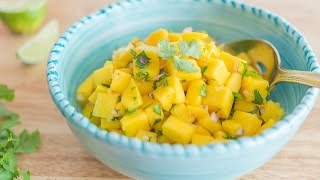 FRESH MANGO SALSA RECIPE- How to Make Mango Salsa