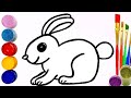 Bolalar uchun quyon rasm chizish | Рисуем кролика для детей | How to draw a rabbit for kids