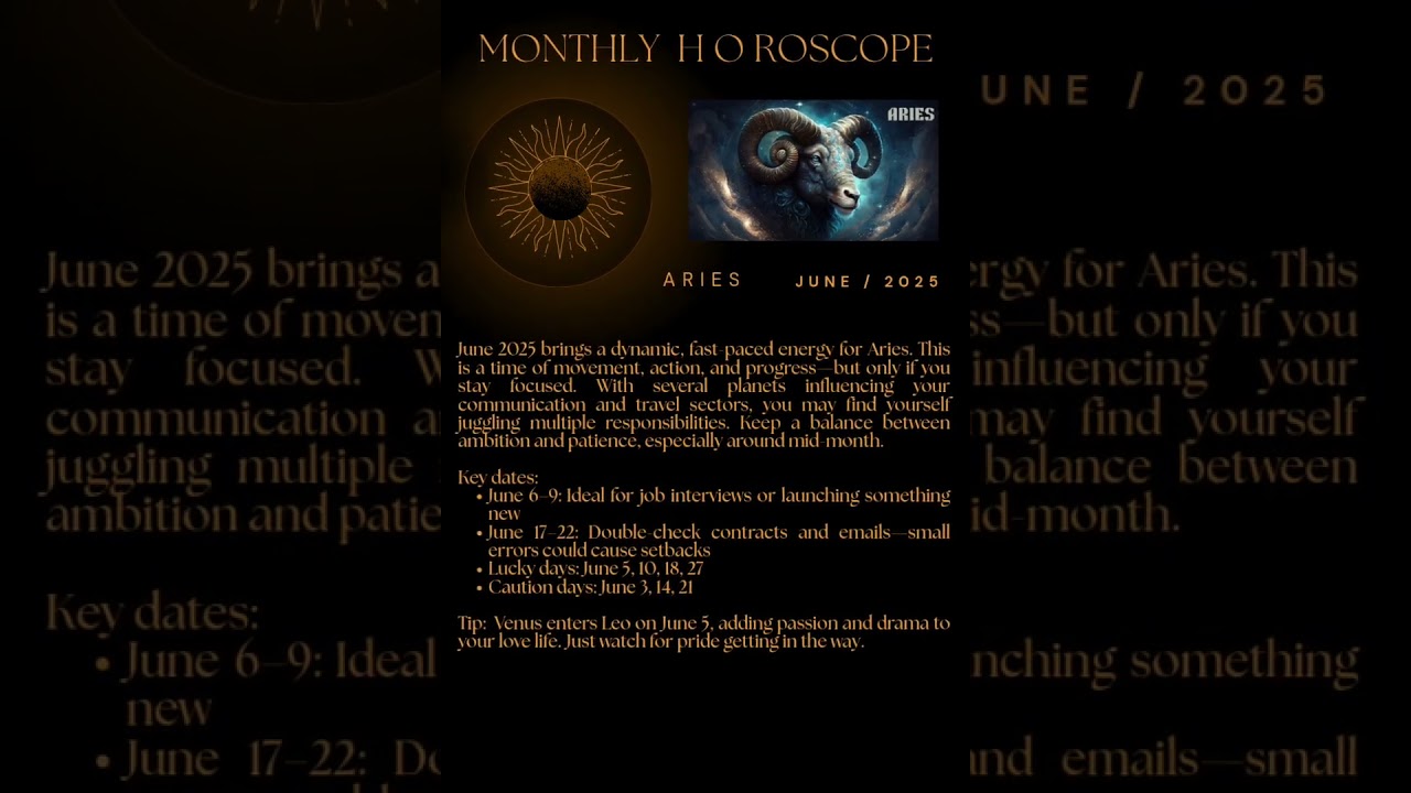 Aries June 2025 ⚡ Major Energy Shift Ahead | Quick Zodiac Forecast! 
