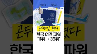 한국이 어쩌다…여권 파워 &#39;11위→39위&#39; 곤두박질 쳤다 [1분뉴스]