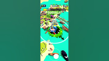 Hole io playing as Godzilla #holeio #godzilla #videogames #viral #trending #fyp #shorts #gameplay