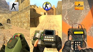 Evolution of C4 in Counter-Strike Games \ CS:GO vs CS 1.6 vs CS:source