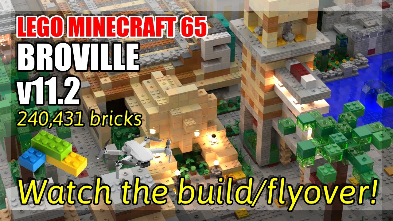 [#65] Broville v11.2 Build and Flyover in Lego Minecraft - YouTube