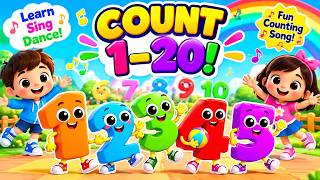 Count 1 To 20 With Dancing Numbers 🎉 Counting Song For Kids Learn Numbers 1 - 20