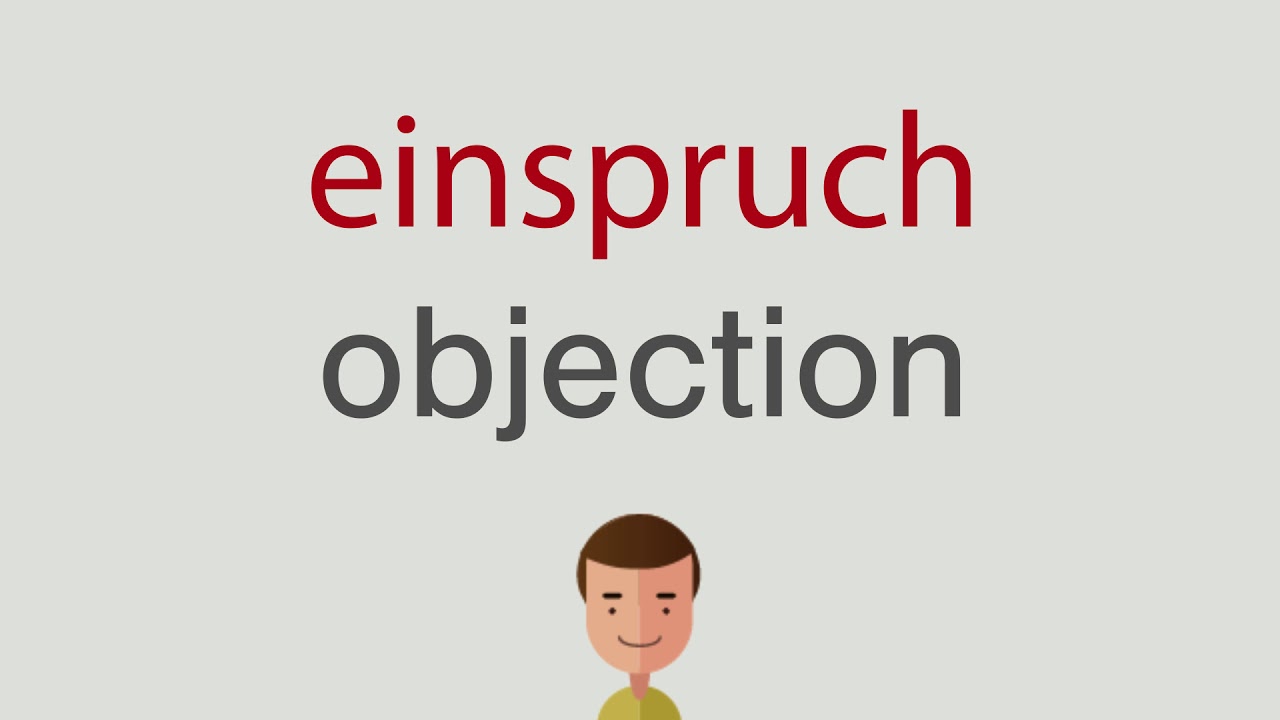 Wie heißt einspruch auf englisch YouTube