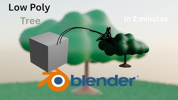 Modeling a low poly tree tutorial for games | Blender 4.4