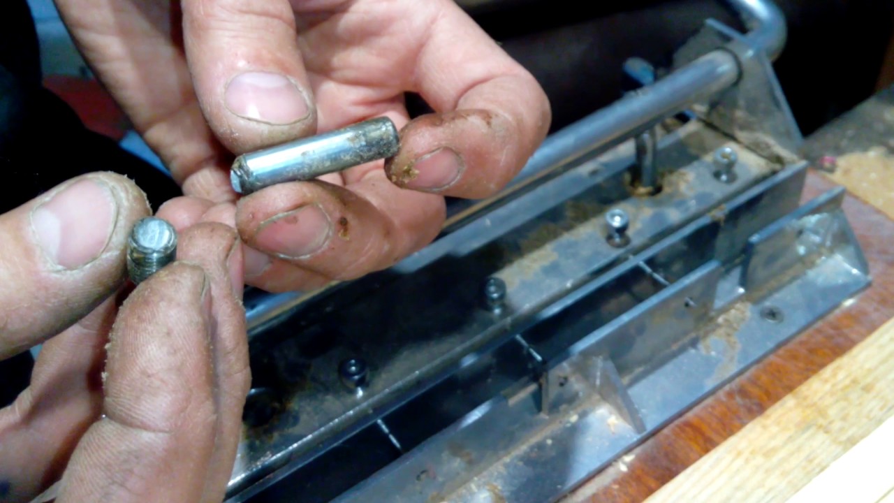 Дырокол для рамок. Ремонт и регулировка Дырокола. - YouTube