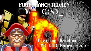 Four Manchildren Playing Random MS DOS Games Again