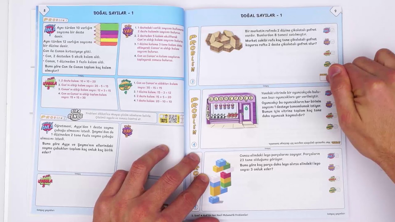 tonguc akademi 2 sinif dort dortluk yeni nesil matematik problemleri