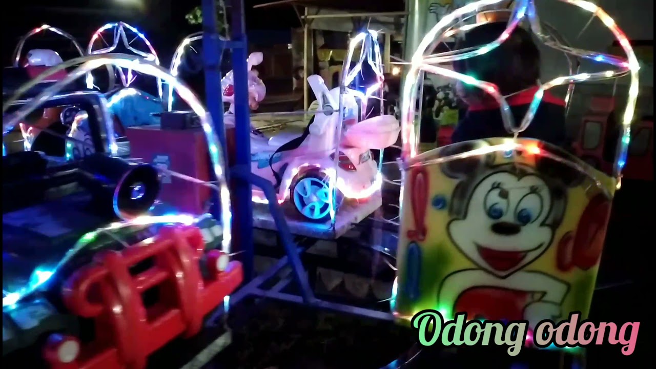 naik odong odong.. lampu hias - YouTube