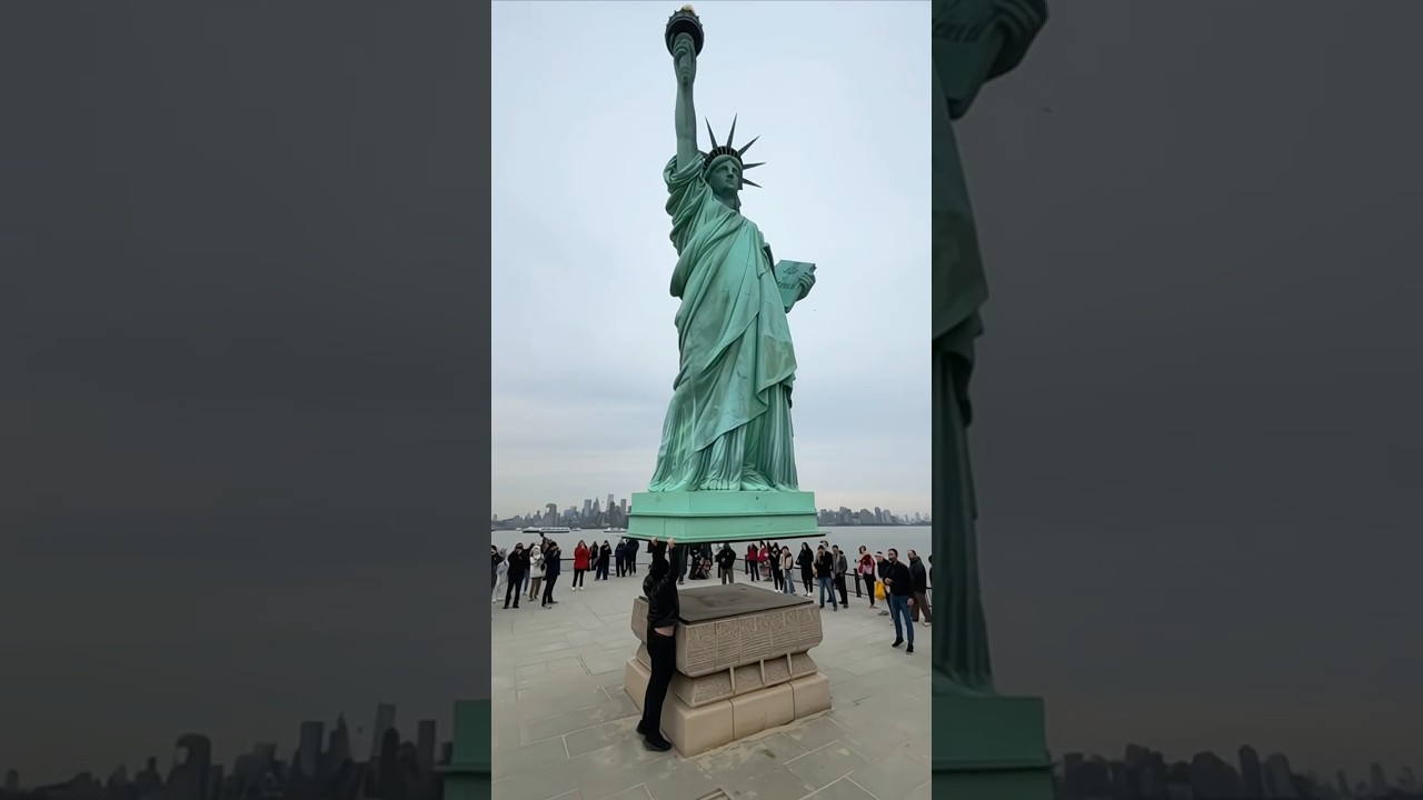 Mang tượng nữ thần tự do đến chỗ ở mới