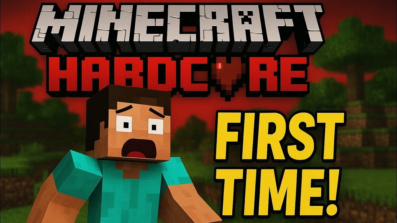 Playing Minecraft hardcore mode for the first time 😭🙏 - YouTube