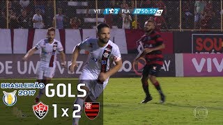 Gols Vitoria 1 x 2 Flamengo Brasileirao 2017